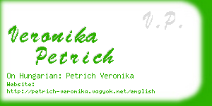 veronika petrich business card